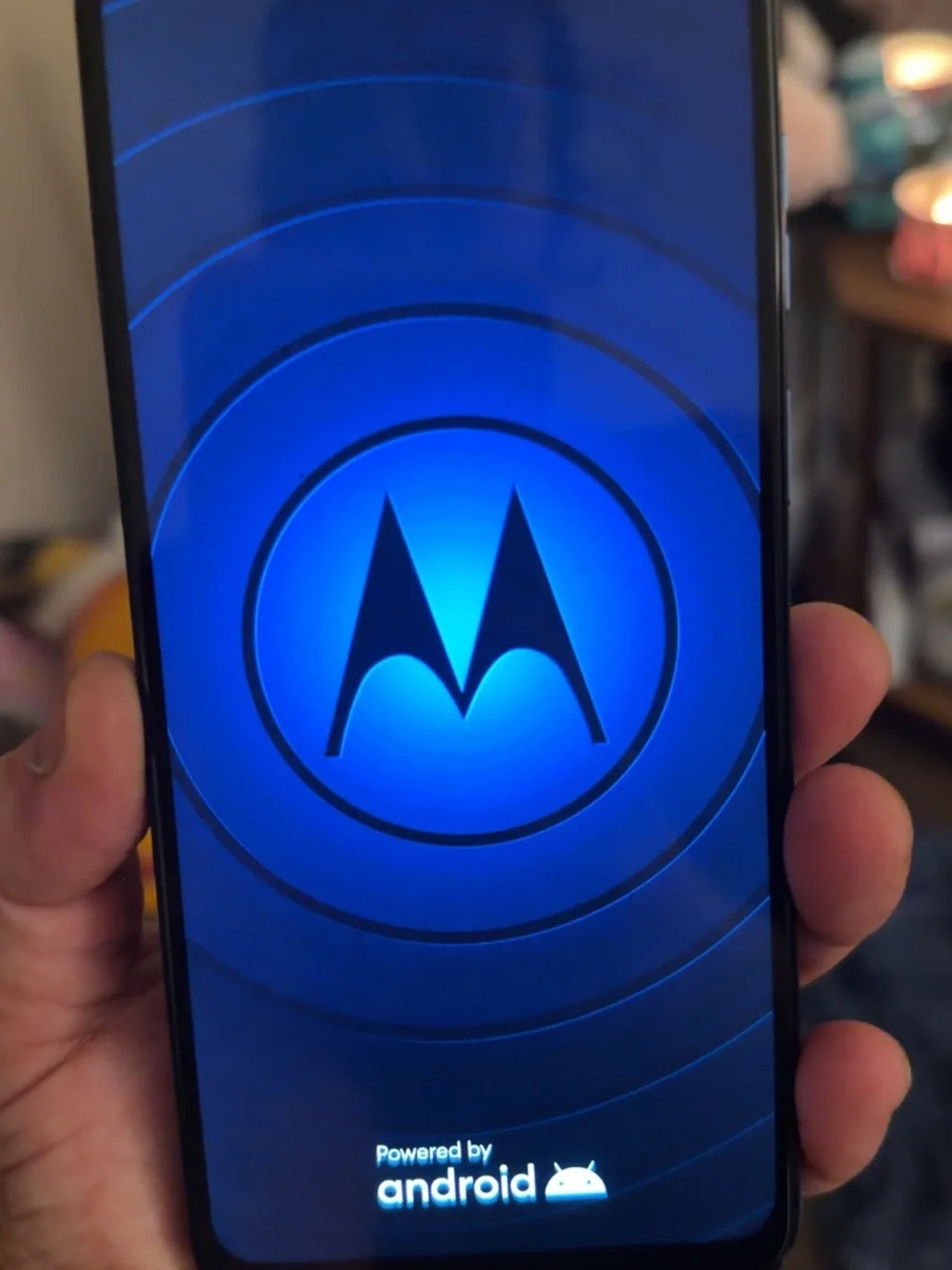 Sleek Black Motorola G Play 2024 Smartphone - Clean Front Display